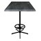 Holland Bar Stool Co 42" Tall In/Outdoor All-Season Table, 36" x 36" Square Black Steel Top OD21642BWOD36SQBlkStl - alternate 1